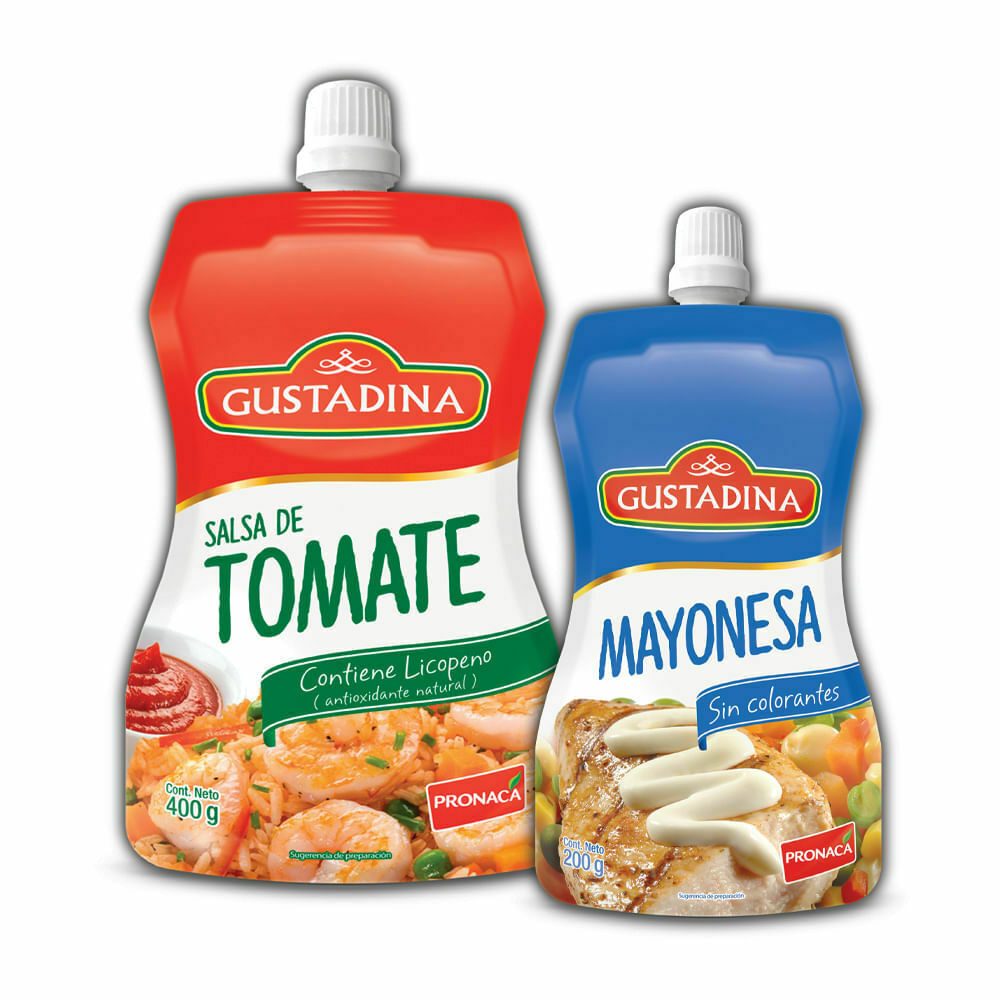 Mayonesa - salsa de tomate duo gustadina 200gr