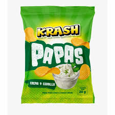 Papas fritas crema y cebolla