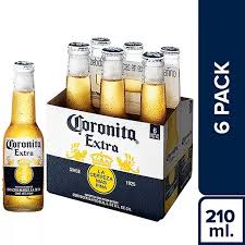 Cerveza six pack corona 210 ml
