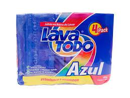 Jabón lavatodo azul 680gr x 4