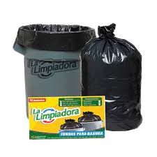 Funda de basura 30*36 negra reforzada * 10