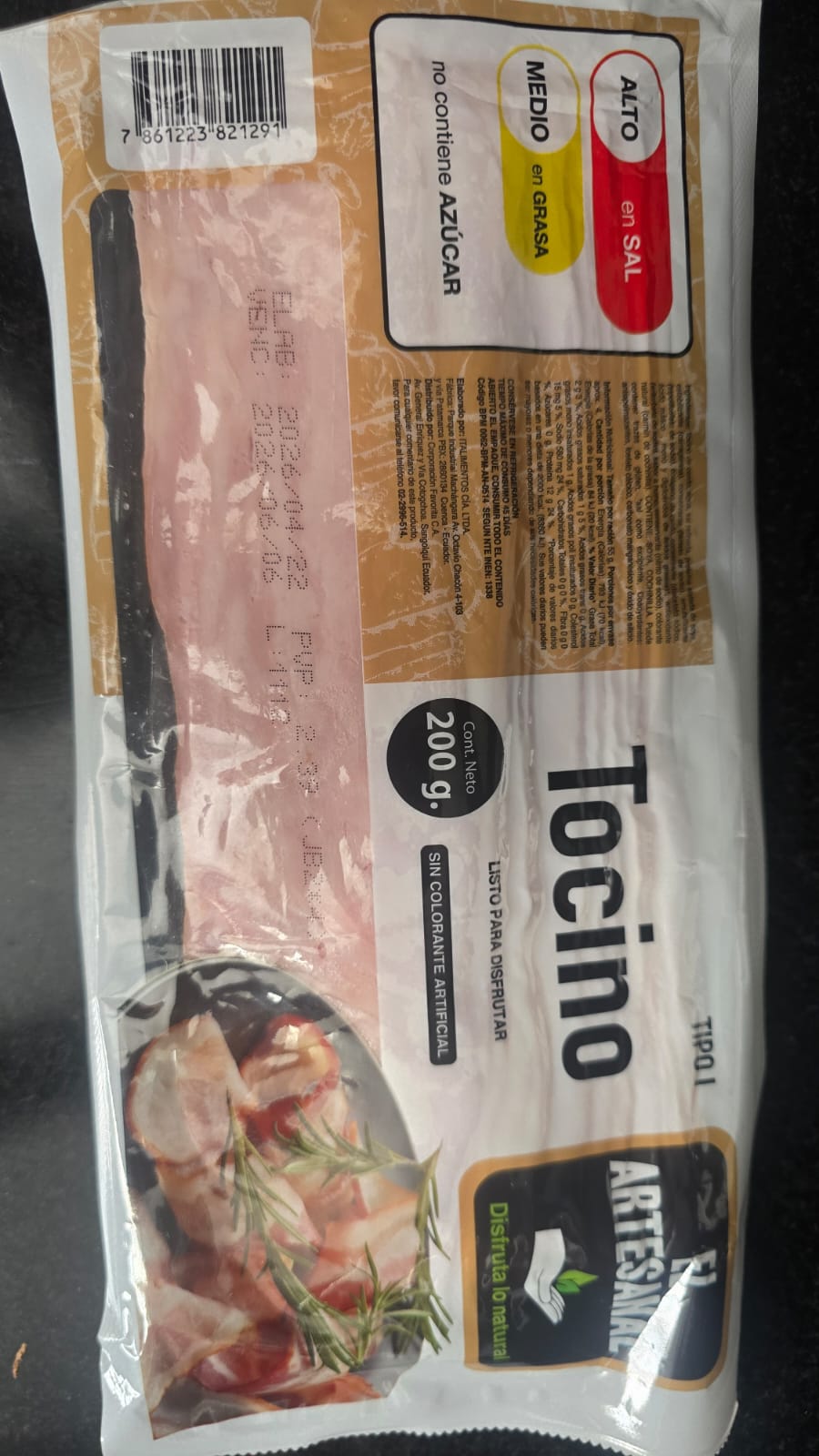 Tocino El Artesanal 200g