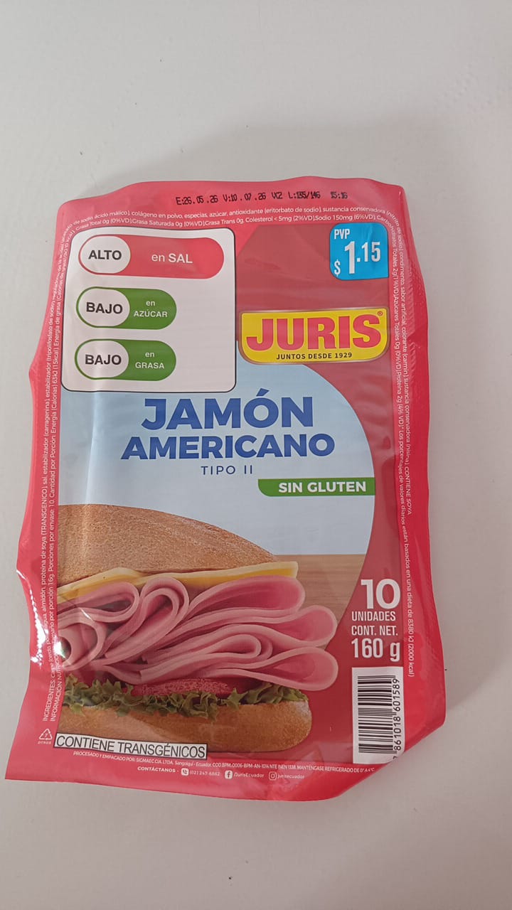 Jamon americano Juris 160g