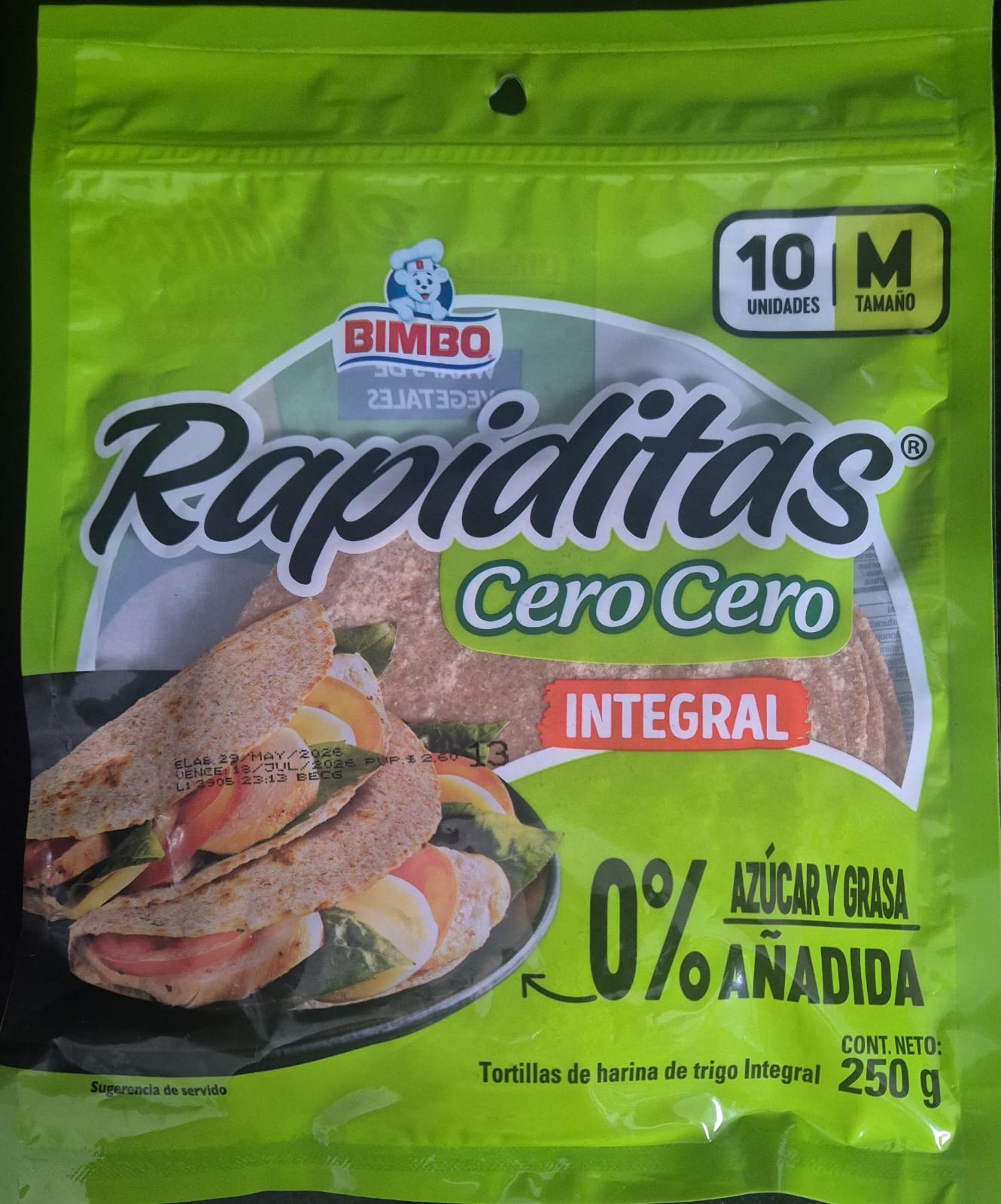 Tortillas integrales Binbo 250g