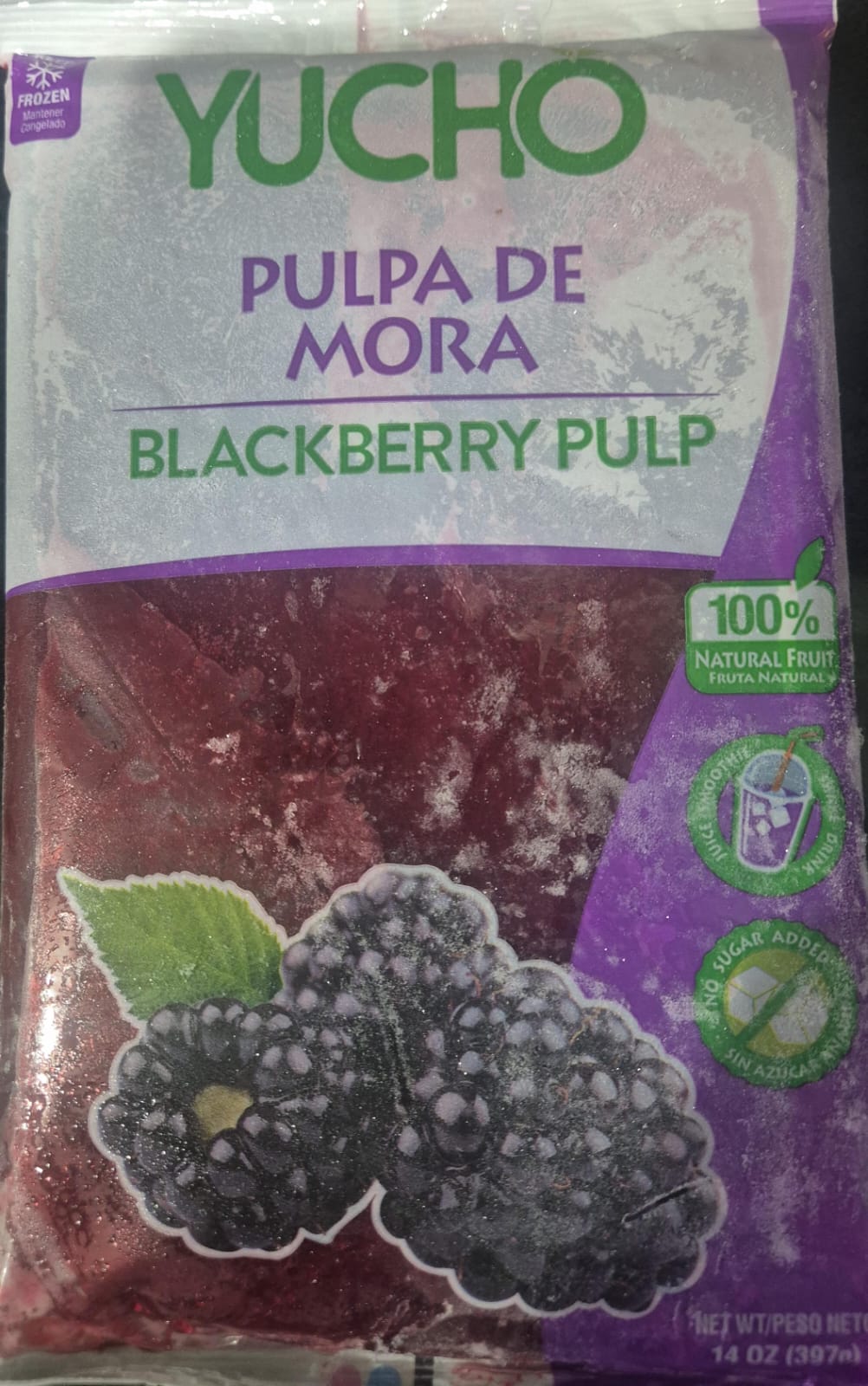 Pulpa de mora Yucho 14oz