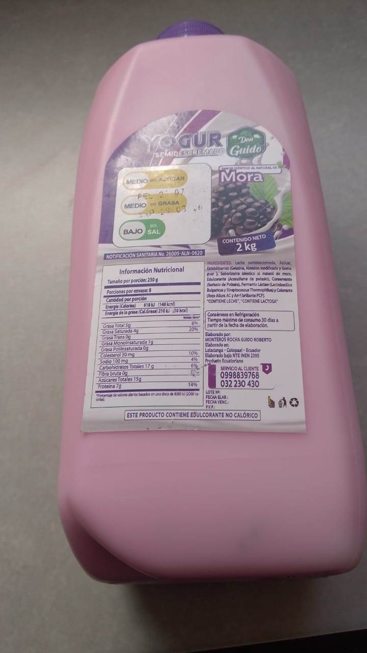 Yogurt surtio Don Guido 2000ml