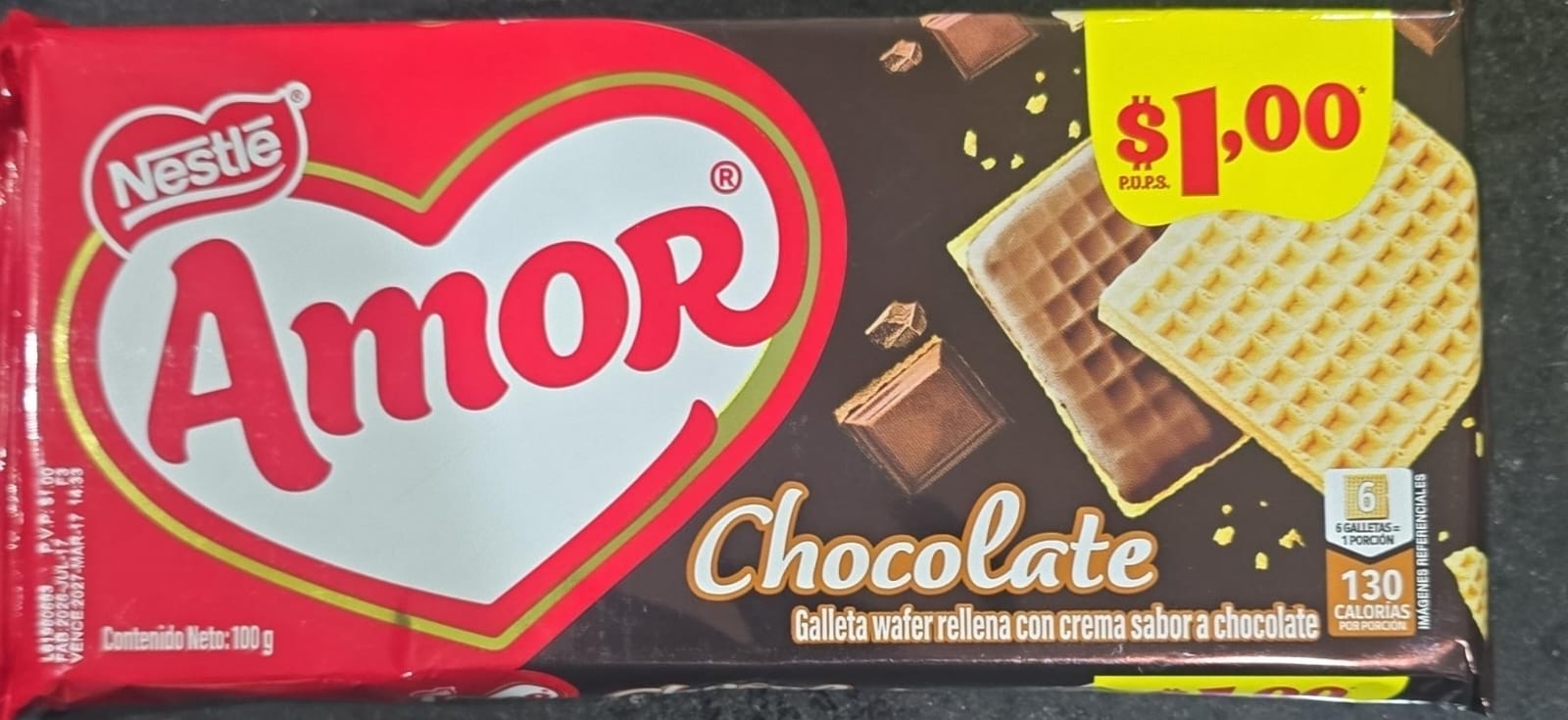 Galletas amor chocolate 100g