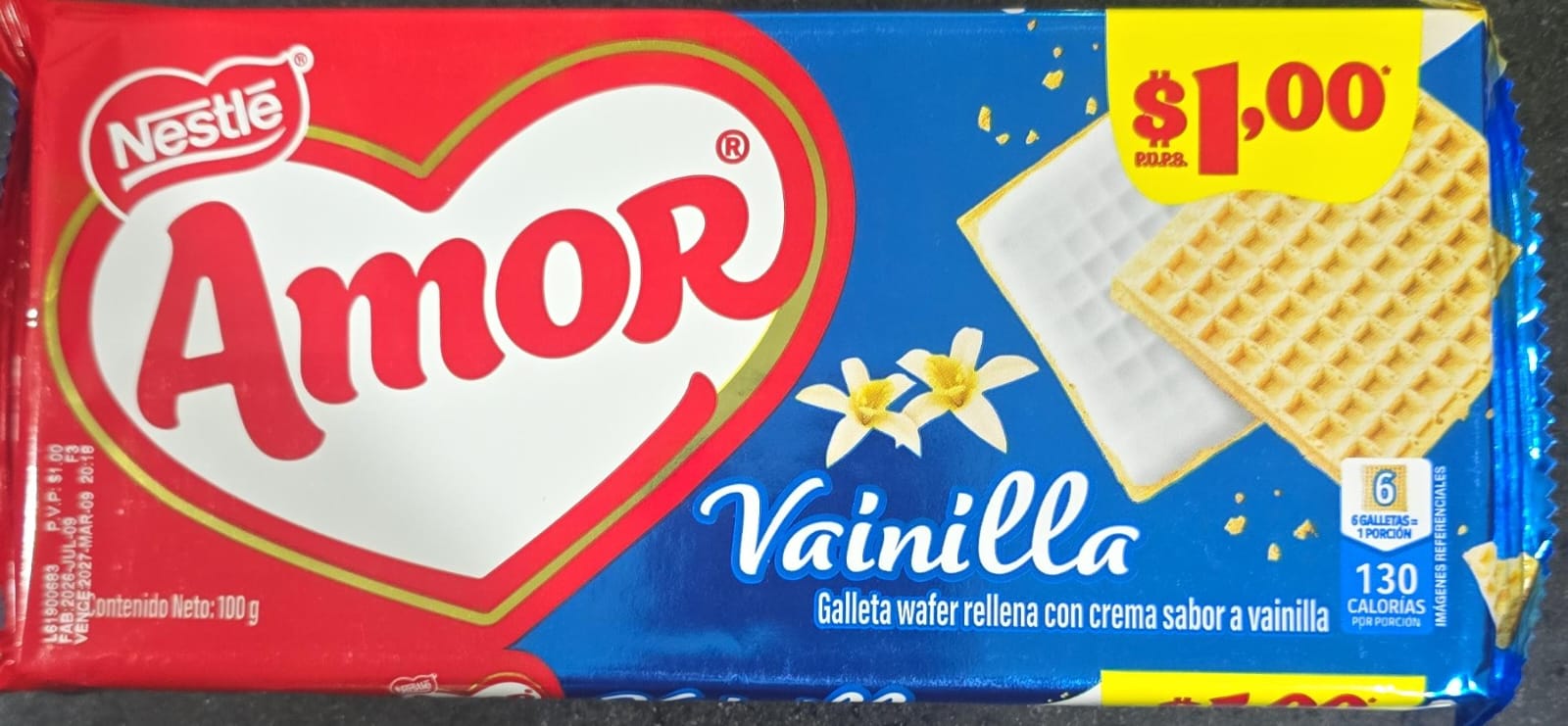 Galletas amor vainilla 100g