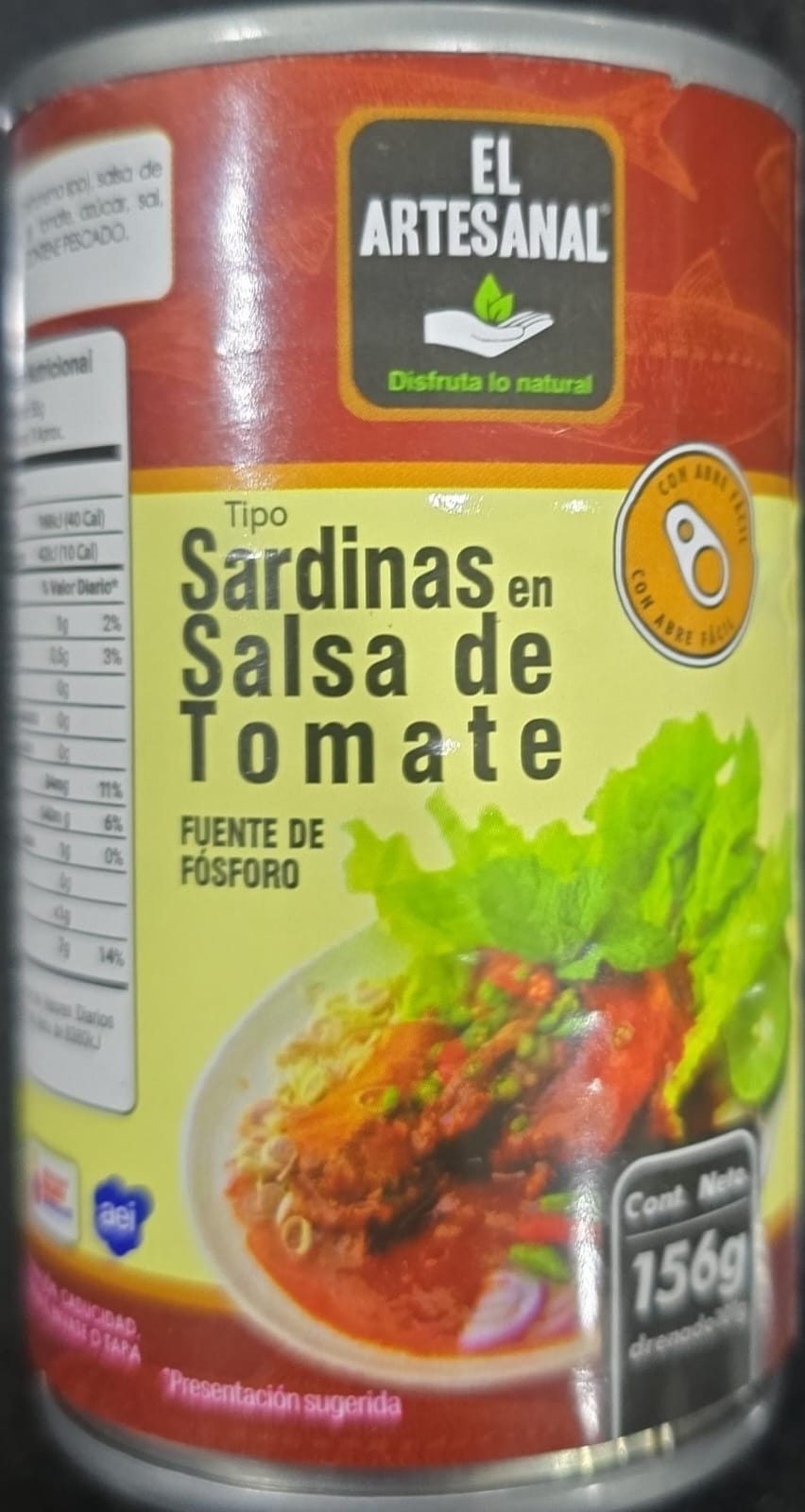 Sardina en tomate El Artesanal 15g