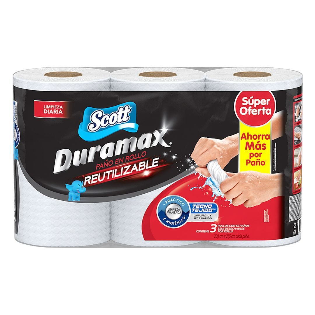 Paño en rollo Scott duramax 3 uni