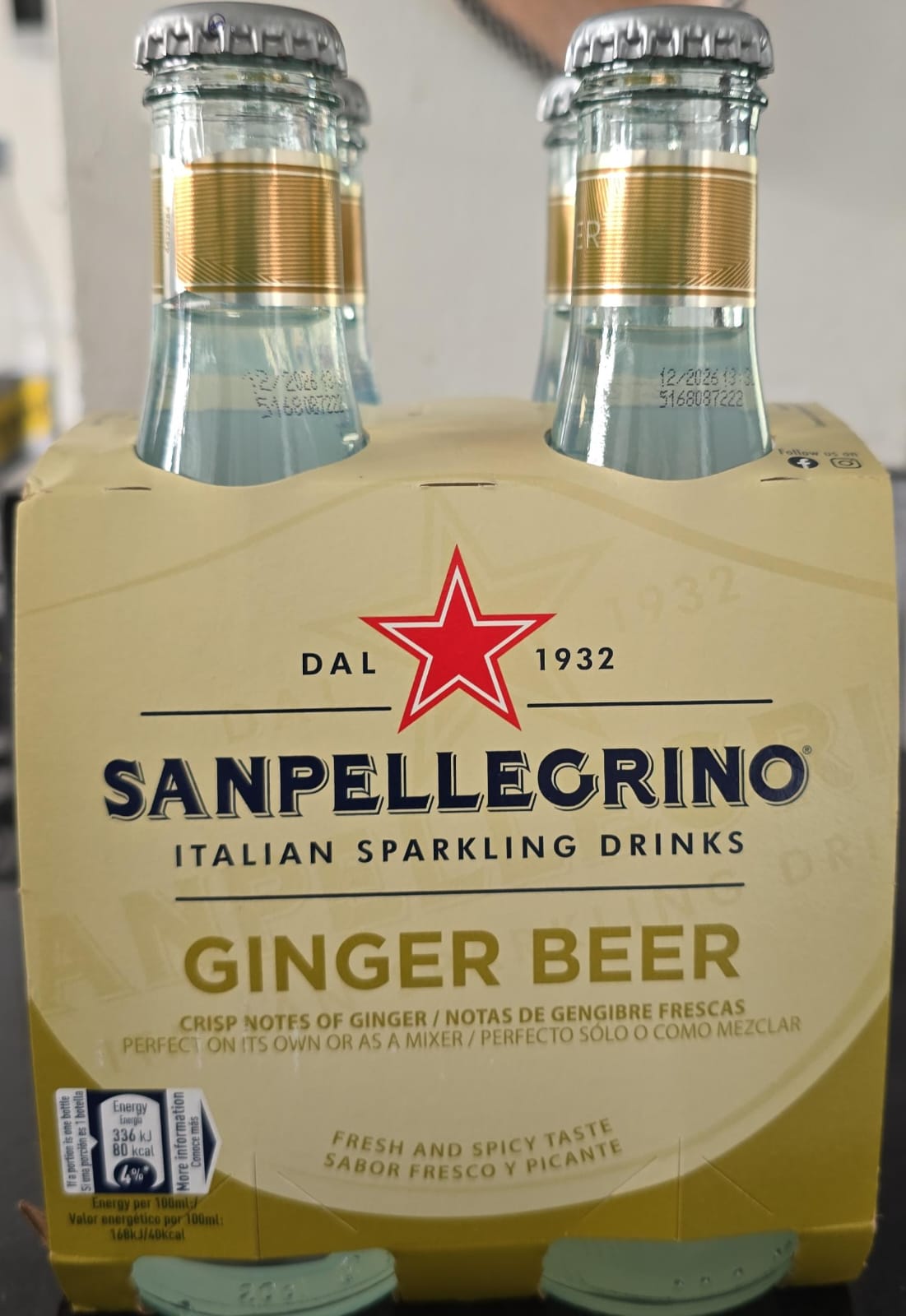 Sanpellegrino Ginger Beer x4