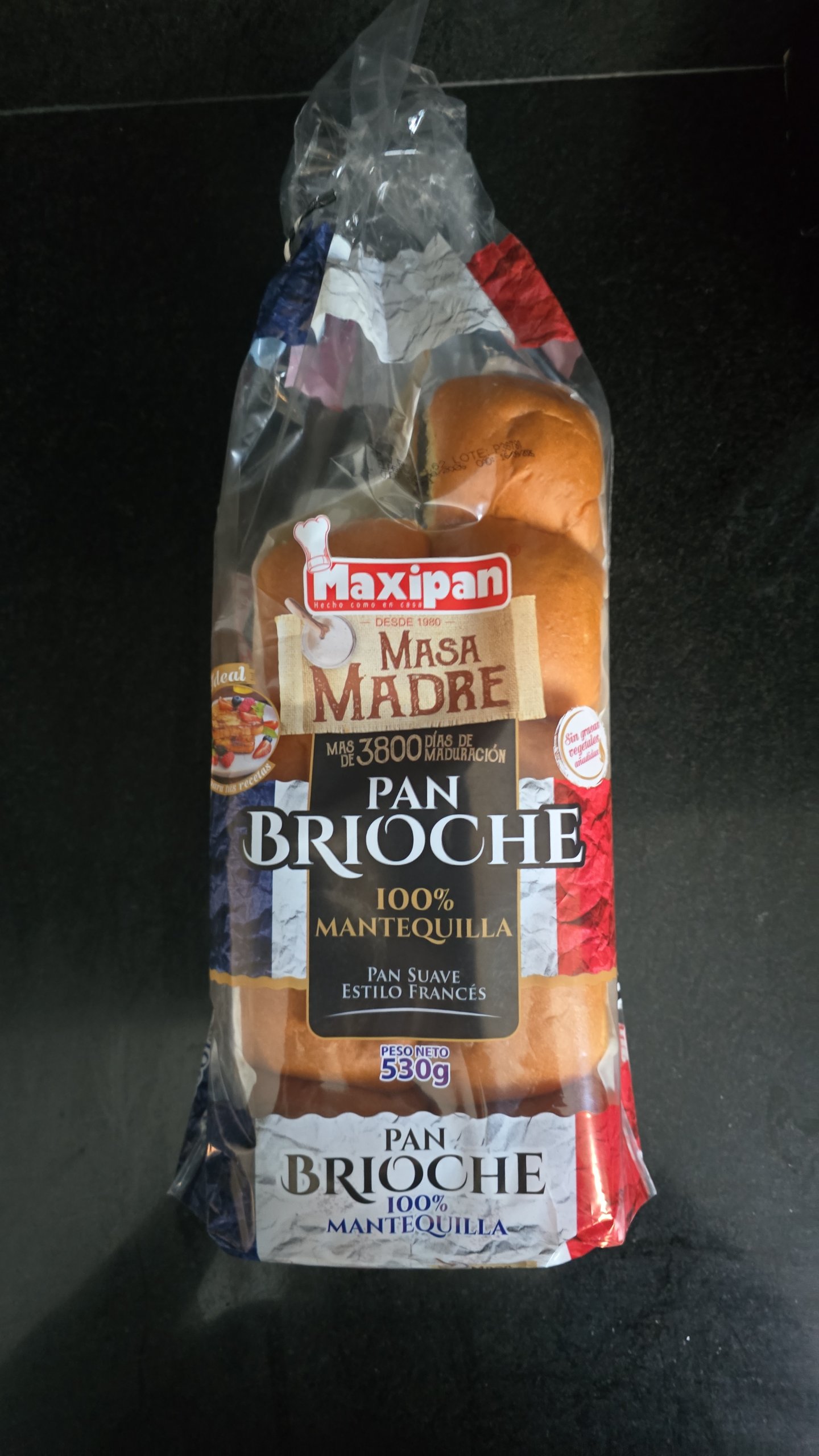 Pan brioche cubitos Maxipan