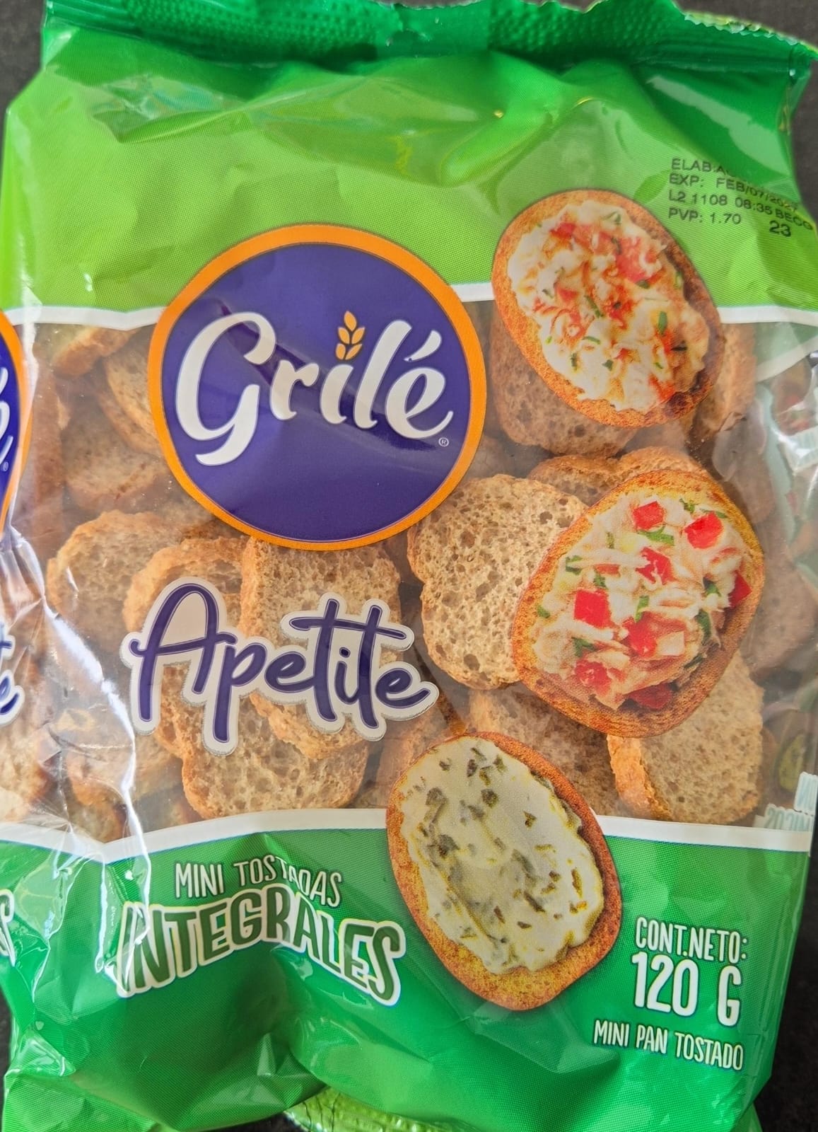 Tosstadas mini integrales Grile 120g