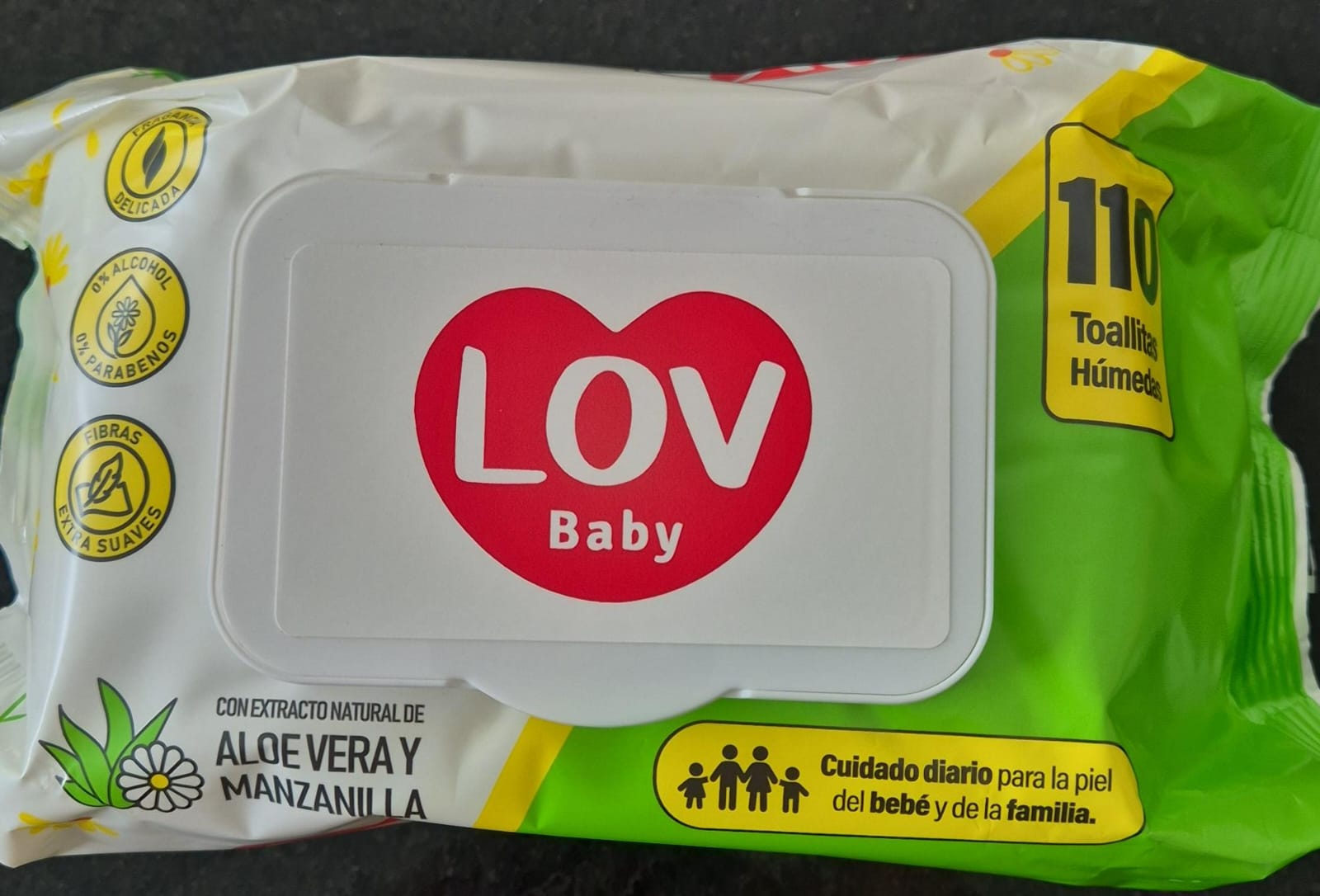 Pañitos humedos Lov Baby 110 Unidades