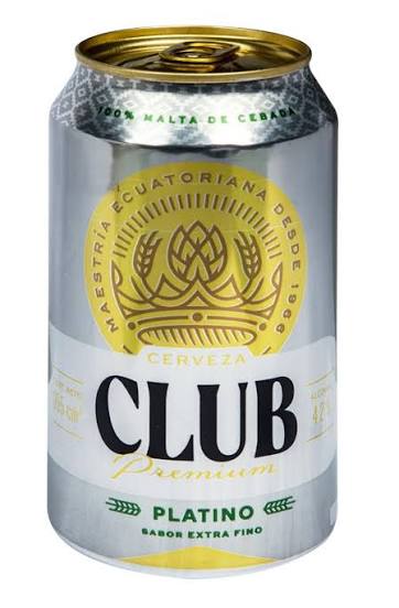 Cerveza Club lata platino 355cm³