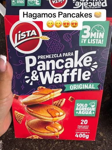 Pancakes y waffles Lista 400g