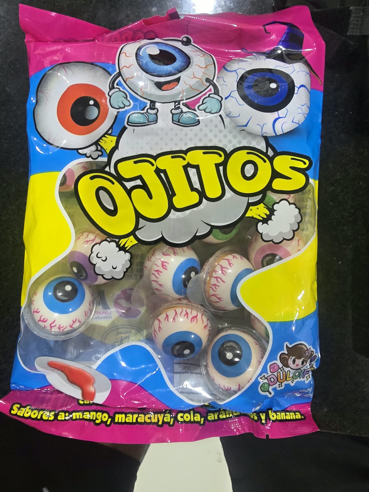 Caramelo de goma con sabor dulce Ojitos 10g