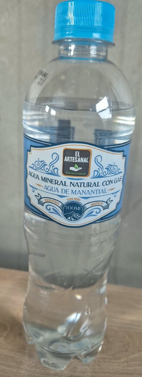 Agua mineral con gas El Artesanal 500ml