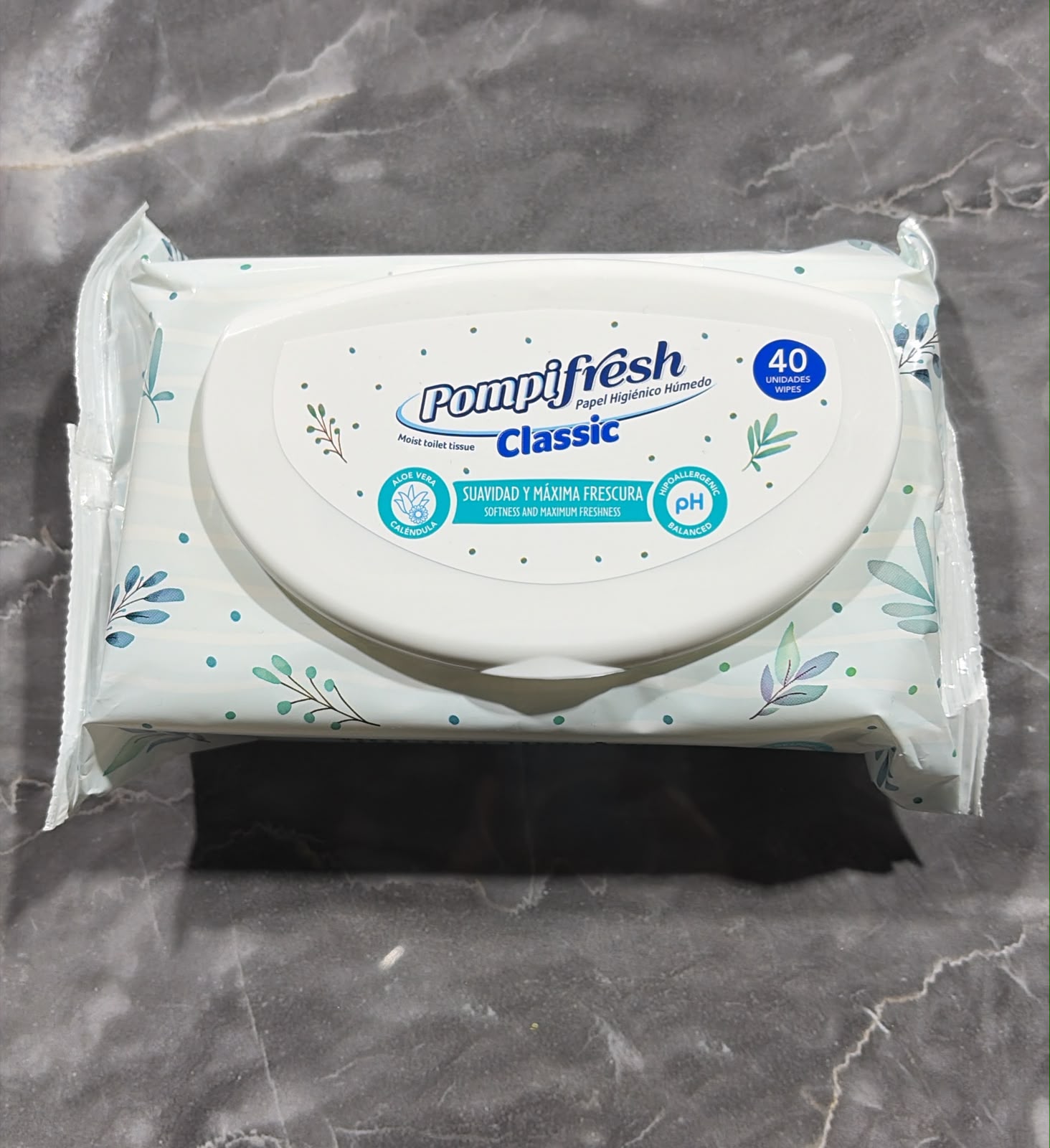 Pañitos humedos Pompi fresh 40 unidades