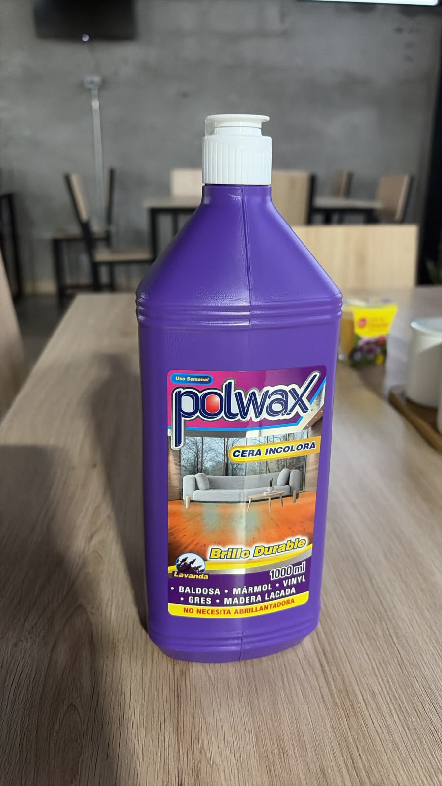 Cera Incolora Pisos Polwax 1000 ml